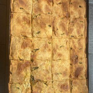 Plaque de tourte au blettes